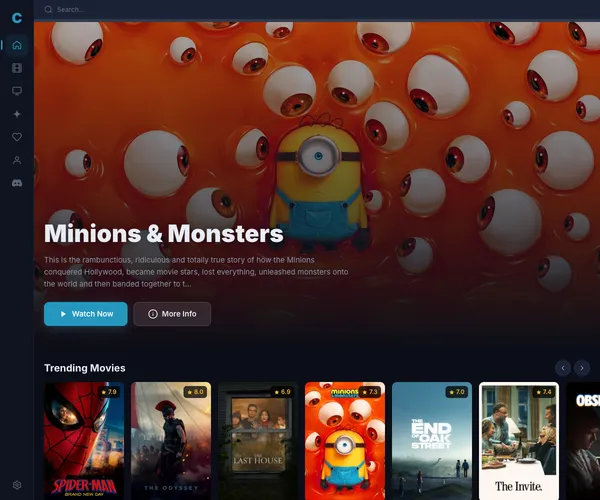 Screenshot of CoreFlix