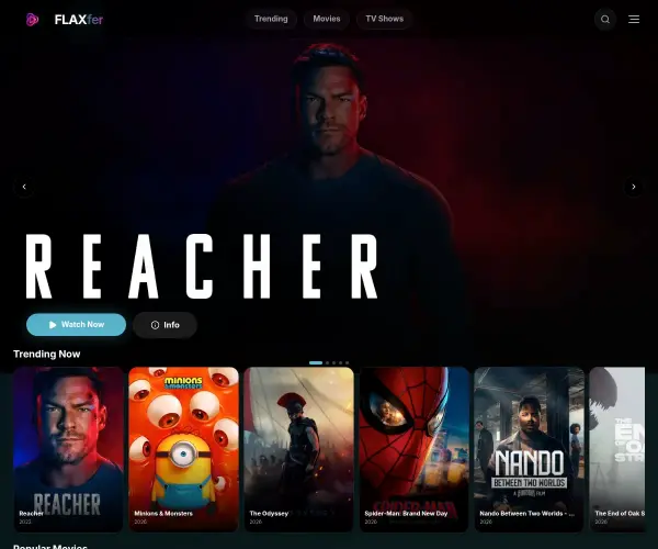 Screenshot of Flaxfer
