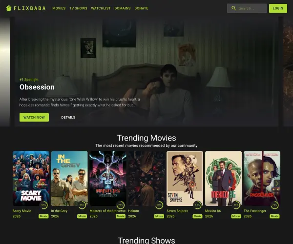 Screenshot of Flixbaba