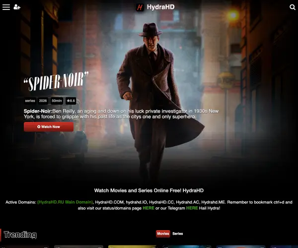 Screenshot of HydraHD