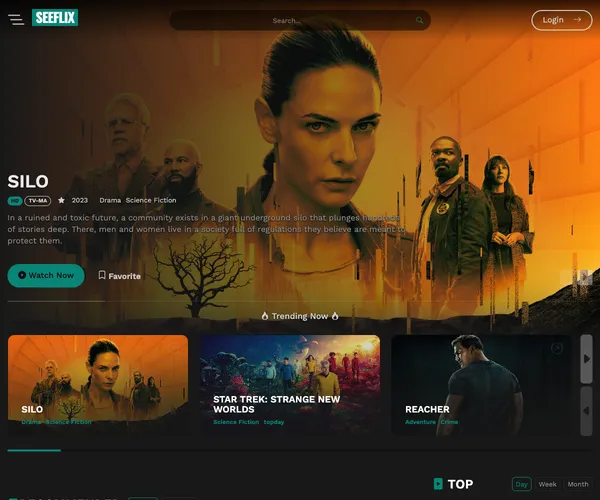 Screenshot of SeeFlix