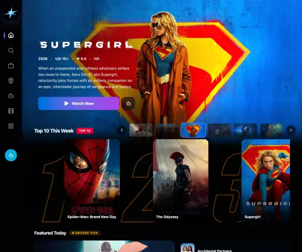 Screenshot of Skyflix